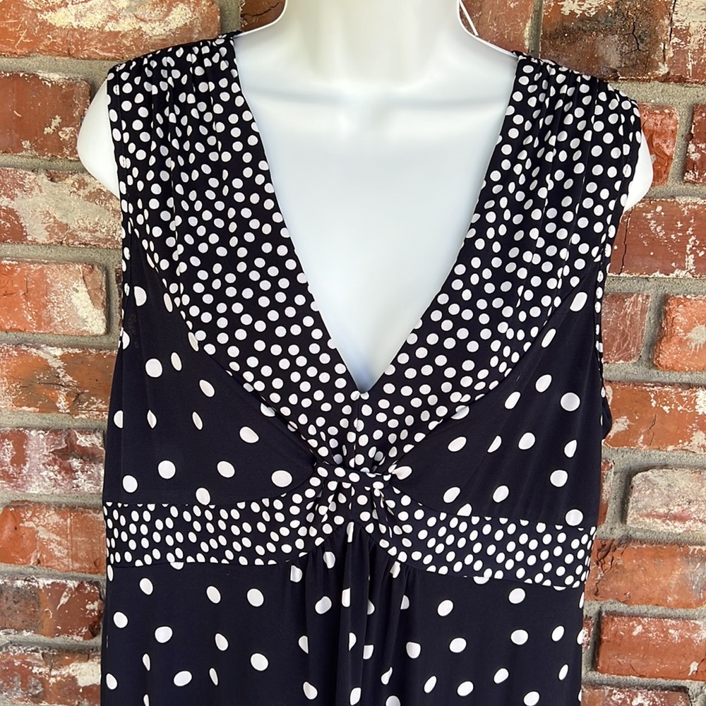 MSK Navy and white midi dress NWT Size 14 - Picture 3 of 7